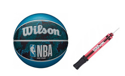 Piłka do koszykówki Wilson NBA DRV Plus VIBE Outdoor - WZ3012602XB + Pompka