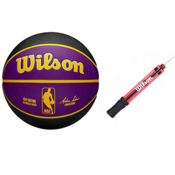 Piłka do koszykówki Wilson NBA Lakers + Pompka do piłki Igła WILSON BSKT