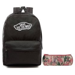 Plecak VANS Realm Backpack szkolny - VN0A3UI6BLK + Piórnik flaming