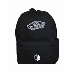 Plecak szkolny miejski Vans Old Skool Classic Backpack Czarny VN000H4YBLK1 + Custom Yin Yang Koty