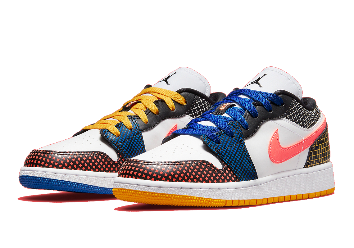 buty nike air jordan 1 low multicolor