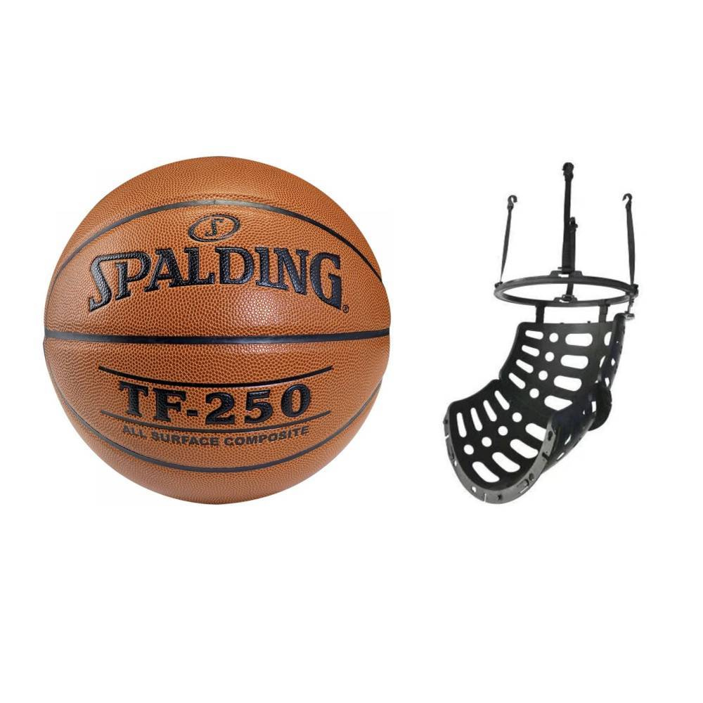 Dla Młodzieżowego Klubu Sportowego Kupiono 18 Piłek Do Koszykówki Piłka do koszykówki Spalding TF-250 Indoor/Outdoor + podajnik do piłek