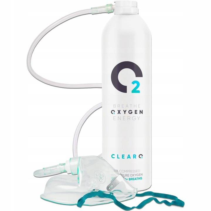 Tlen inhalacyjny w puszce ClearO2 15L Pure Breathing Oxygen z maską