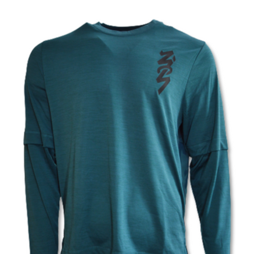 Bluza Air Jordan Zion Longsleeve Shooting Shirt Dark Teal Green/Black/Black - DJ5871-393