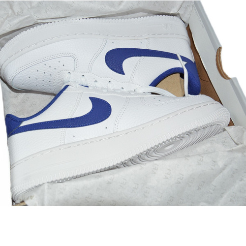 Buty damskie Nike Air Force 1 White/Deep royal blue - CT3839-101