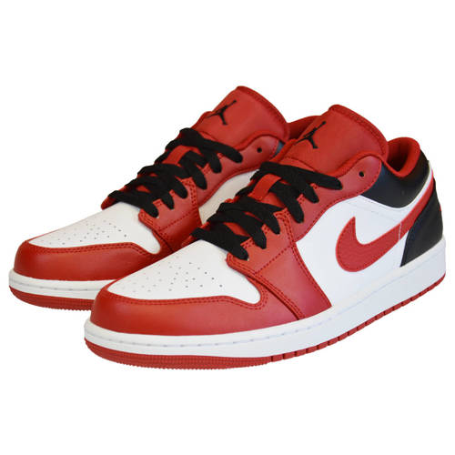 Buty męskie  Air Jordan 1 Low Gym Red and Black - 553558-163