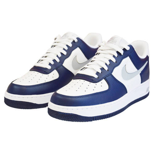 Buty męskie Nike Air Force 1 '07 Low White Navy Grey - DV3501-400