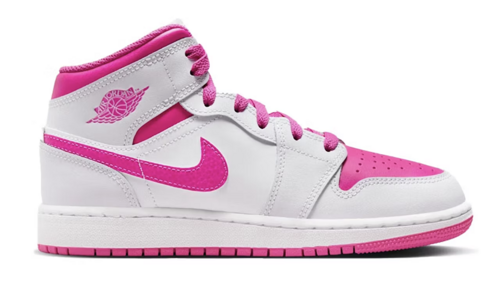 Buty sportowe damskie Air Jordan 1 Mid GS Pink - FD8780-500