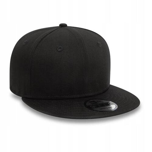 Czapka z daszkiem New Era 9FIFTY Plain Essential All Black Snapback Czarna - 11310515