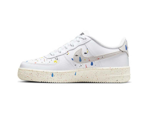 Damskie Buty sportowe Nike Air Force 1 LOW LV8 3 GS białe - DJ2598-100