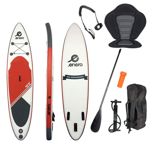 Deska SUP Enero 145 kg Dmuchana 320 x 76 x 15cm + Siedzisko + linka