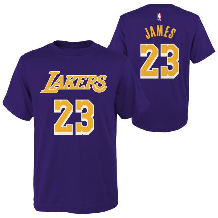 Koszulka NBA Name and Number SS Tee Los Angeles Lakers Lebron James