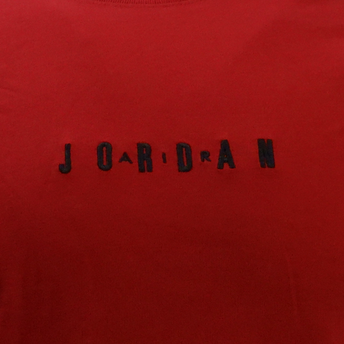 Koszulka sportowa T-shirt męski Air Jordan Jumpman Embroidered Air Crew Czerwona - DM3182-689