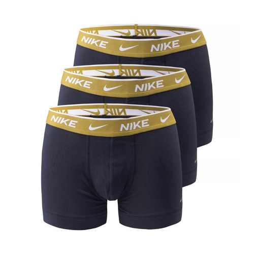 Męskie bokserki majtki Nike Trunk 3PK Komplet 3 par Czarne - 0000KE1008-HX0