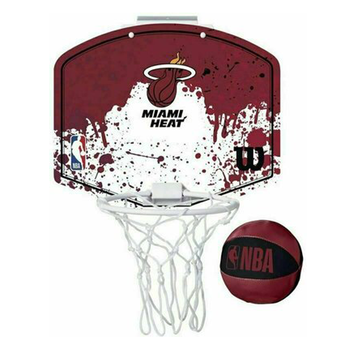 Mini tablica do koszykówki Wilson NBA Team Mini Hoop NBA Miami Heat - WTBA1302MIA