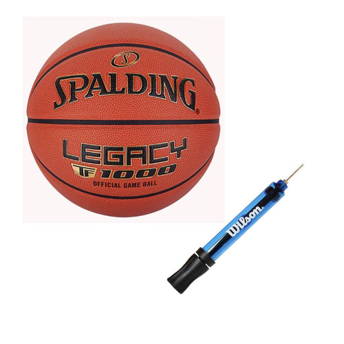 Piłka do koszykówki Spalding TF-1000 Legacy indoor Logo FIBA + Pompka
