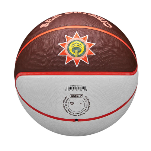 Piłka do koszykówki Wilson 2023-2024 NBA San Antonio Spurs Team City Edition Icon Basketball - WZ4024227XB