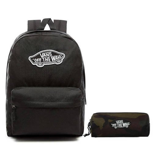 Plecak VANS Realm Backpack szkolny VN0A3UI6BLK + piórnik Pencil Pouch