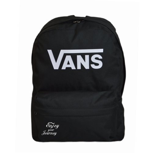 Plecak szkolny miejski Vans Old Skool Print Backpack Black VN000H50BLK1 + Custom Enjoy Your Journey