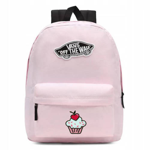 Plecak szkolny młodzieżowy Vans Realm różowy + Custom Muffin Babeczka