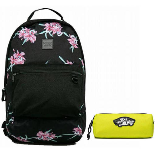 Plecak szkolny młodzieżowy Vans Turbon Backpack w kwiaty + piórnik OTW