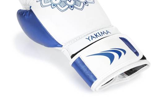 Rękawice bokserskie kobiece Mandala White/PBlue Yakimasport - 100551