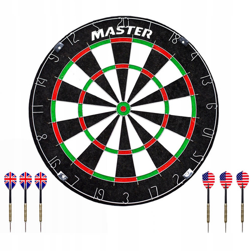 Tarcza Sizalowa Grande do gry w darta + 6 lotek MASTER - MAS-E065