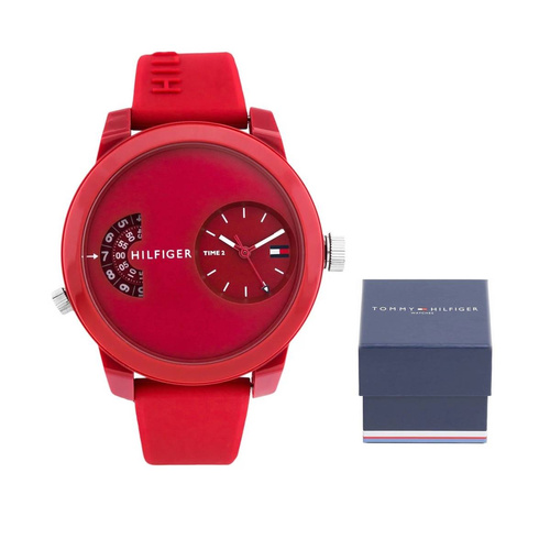 Wodoszczelny Zegarek Tommy Hilfiger Casual Denim Red - 1791557