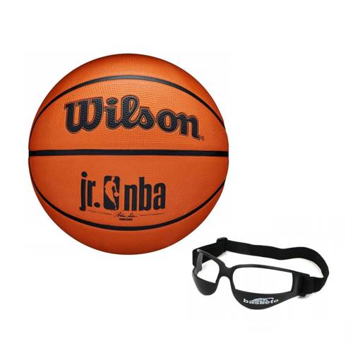 Zestaw Piłka do koszykówki Wilson Junior jr. DRV NBA + Dryblerki Basketo