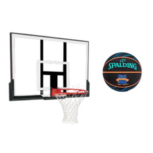 Zestaw do koszykówki Tablica Obręcz Spalding NBA + Piłka do kosza Spalding