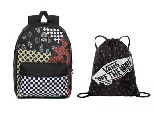 Zestaw plecak Vans Realm Classic Floral Patchwork + Worek Benched Bag