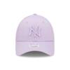 Czapka z daszkiem damska New Era 9FORTY MLB NY New York Yankees League Essential Fioletowa - 60298804