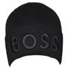 Czapka zimowa bawełniana Hugo Boss Beanie Afox Black - 50497967-001