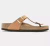 Klapki japonki Birkenstock Gizeh BS brązowe - 1025062 