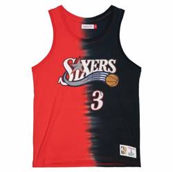 Mitchell & Ness NBA Philadelphia 76ers Allen Iverson Tie Dye Cotton Tank - TTNK3206-P76YYAIVRDBK