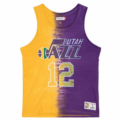 Mitchell & Ness NBA Utah Jazz John Stockton Tie Dye Cotton Tank - TTNK3206-UJAYYJSTYWPR