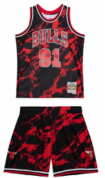 Mitchell & Ness Team Marble NBA Dennis Rodman Chicago Bulls 1997-98 Set