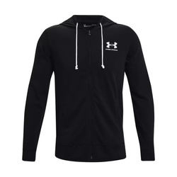 Under Armour Rival Terry LC Full Zip Black Hoodie - 1370409-001