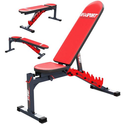 Folding oblique training bench for barbell stands K-SPORT - KSSL010