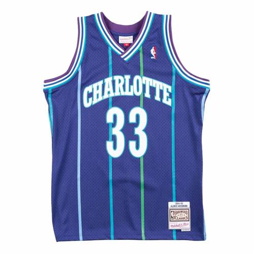 Mitchell & Ness NBA Charlotte Hornets Alonzo Mourning Swingman Jersey - SMJYAC18010-CHOPURP94AMO
