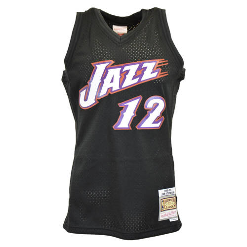 Mitchell & Ness NBA Utah Jazz John Stockton Swingman - SMJYBW19107-UJABLCK98JST