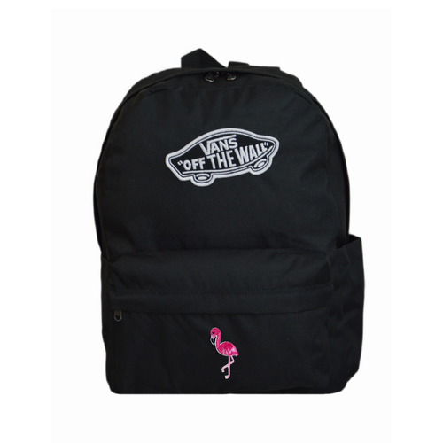 Vans Old Skool Classic Backpack Black VN000H4YBLK1 + Custom Flamingo 10 cm 