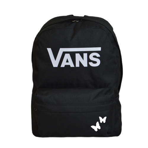 Vans Old Skool Print Backpack Black VN000H50BLK1 + Custom Butterfly